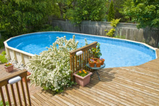 Záhradný bazén z paliet