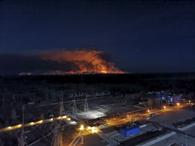 Černobyľ, lesné požiare