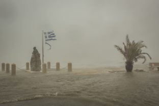 Grécko, búrka