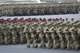 Baku, vojaci, azerbajdzan