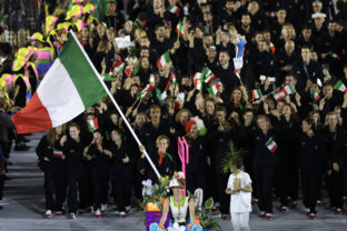 Taliansko, vlajka, olympiada