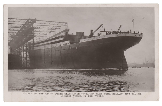 Titanic, pohľadnica