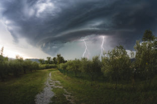 Hailstone Lightning Storm
