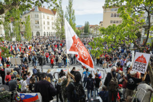 Slovinsko, protest