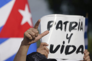 Kuba, protest, demonštrácia