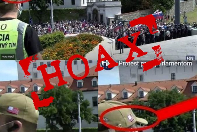 Hoax, protest pred parlamentom