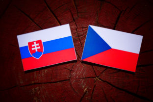 Vlajky, česko, slovensko