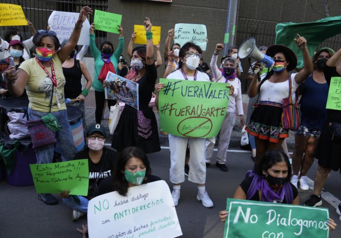 Protest v Peru, feministky