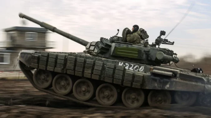 Ruský tank, cvičenie