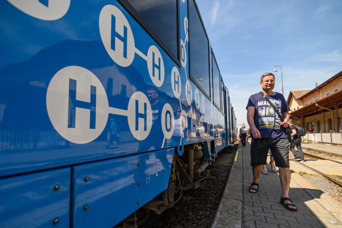 DOPRAVA: Príchod vlaku na vodíkový pohon