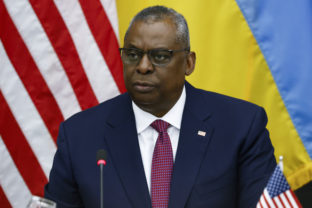 U.S. Defense Secretary Lloyd Austin attends the Ukraine Defense Contact group meeting ahead of a NATO defense ministers' meeting at NATO headquarters in Brussels, Wednesday, June 15, 2022. NATO defense ministers, attending a two-day meeting starting Wednesday, will discuss beefing up weapons supplies to Ukraine, and Sweden and Finland's applications to join the transatlantic military alliance.
