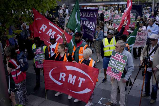 štrajk železničiarov v Británii
