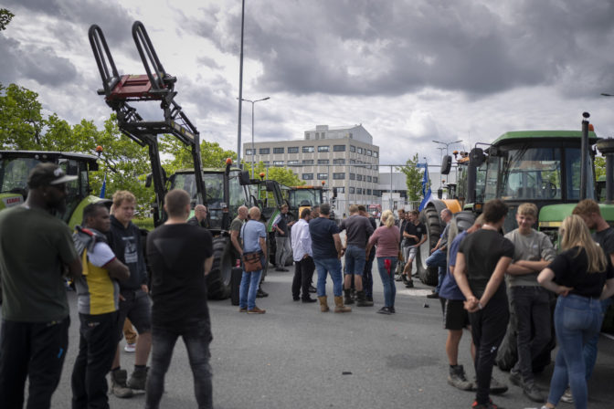 Holandsko, farmári, protest