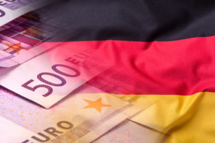 Nemecko, peniaze, vlajka