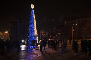 Ukrajina, vianočný stromček, Kyjev