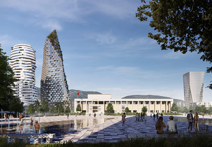Zelená hora alebo mrakodrap? Najvyššia budova v Albánsku má byť vzorom udržateľnosti