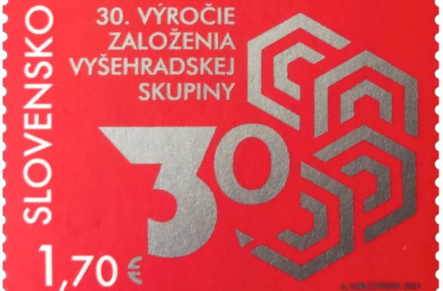 Slovenská pošta vydala k 30. výročiu založenia Vyšehradskej štvorky špeciálnu poštovú známku