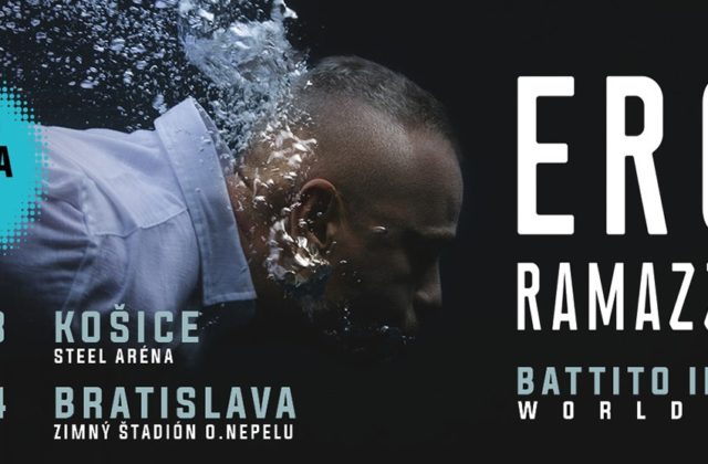 Eros Ramazzotti ohlásil celosvetové turné spolu s vydaním nového albumu. Na Slovensku sa predstaví v Bratislave i Košiciach