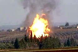 Syria_explozia plynovodu