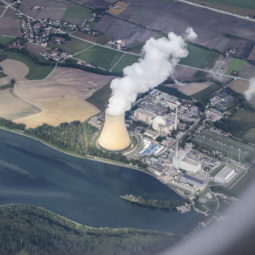 Steam gushes out of the cooling tower of the Isar 2 nuclear power plant in Essenbach, Germany, Wednesday, Sept.13, 2022.. The power plant, operated by Preussenelektra, is to be transferred to a reserve according to plans of the Federal Ministry of Economics