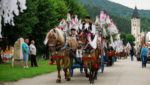 Jánošíkove dni v Terchovej, konský sprievod