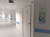 Zrekonštruované priestory interného a neurologického oddelenia na druhom poschodí v Nemocnici A. Leňa v Humennom. Náklady na stavebné úpravy tejto časti sa vyšplhali na 463-tisíc eur a nemocnica ich spolufinancovala z fondov Európskej únie. Bratislava, 11. máj 2021. Foto: